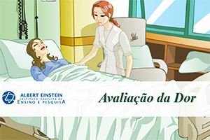 Ilustração médico atendendo paciente - Avaliação da Dor